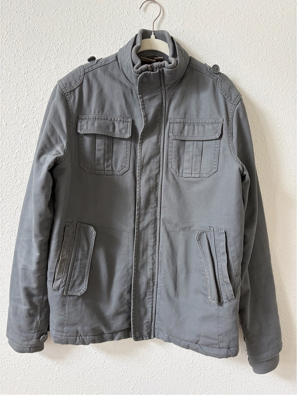 Urban Outfitters All Son New Valley Military Jacket Gray Size Small Outdoors